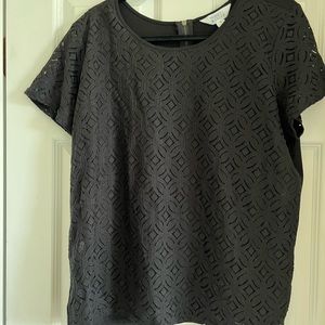 Market & Spruce xxl lace short sleeve shirt